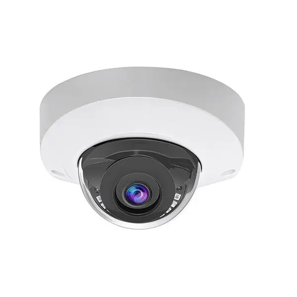 6mp mini dome poe ip security camera outdoor h.265 waterproof vandalproof audio night vision p2p smart human/vehicle detection