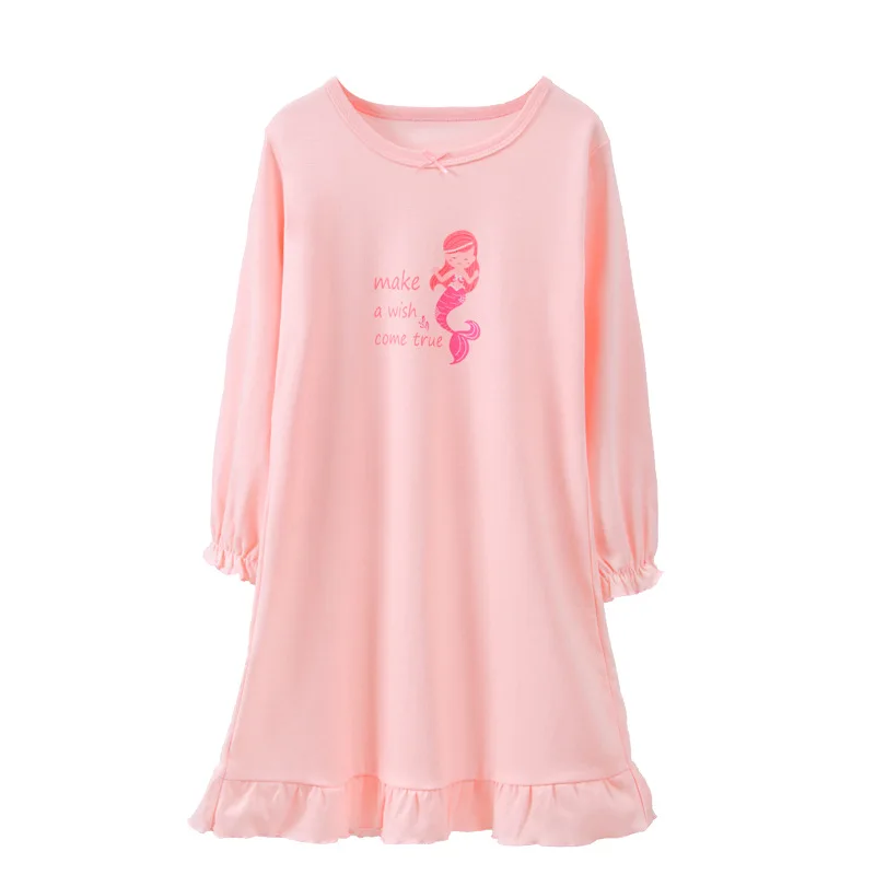 new delivery children clothes baby spring autumn long sleeve pajama Nightdress  cotton home clothes 110-170