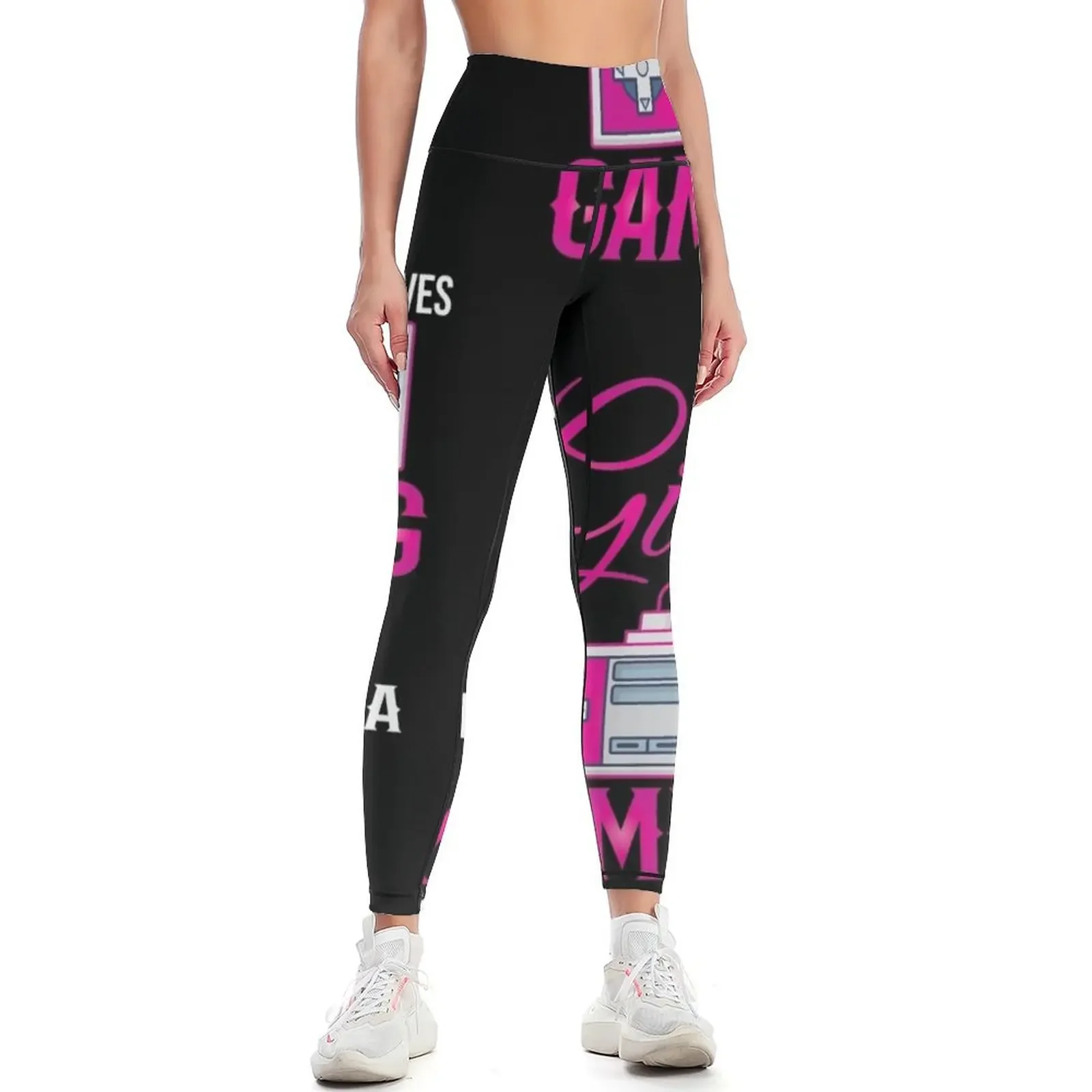 

Retro Gmergirl Gambler Saying Gift Leggings Women's tights push up fitness sport pants sports tennis for Womens Leggings
