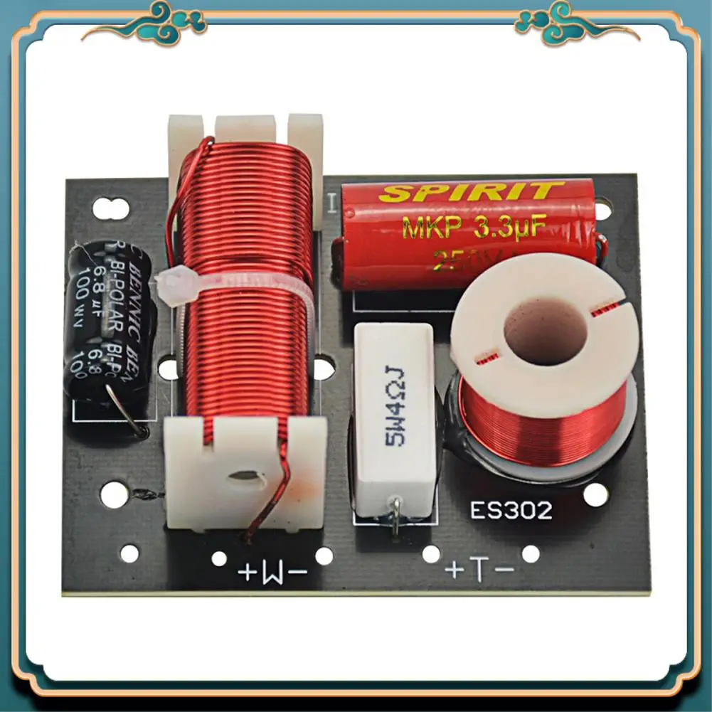 (Новинка)-ES302, 2-полосный аудиодинамик, кроссовер, высокие + делитель частоты, кроссоверы, фильтры для динамиков, сделай сам, для домашнего кинотеатра