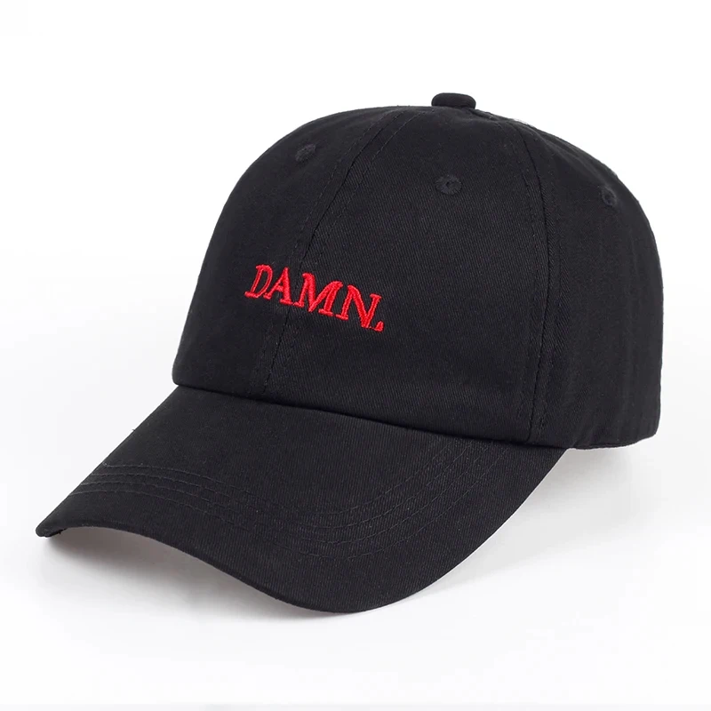 DAMN Hats for men and woman Embroidered DAMN. Dad Hat Hip Hop Stitched Kendrick lamar Unstructured Rapper Snapback Baseball Cap