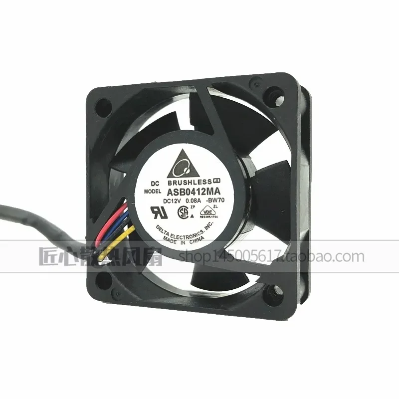 Delta 4CM 4010 12V 0.08A ASB0412MA 4-wire PWM Silent Switch Cooling Fan for Computer Server Power Supply