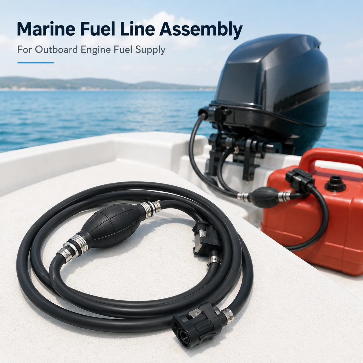 

For Yamaha Boat Fuel Line Assembly Gas Hose Marine Line 8mm Boat Marine Motor Engine Outboard Fuel Desiel Line Hose Oil Pipes