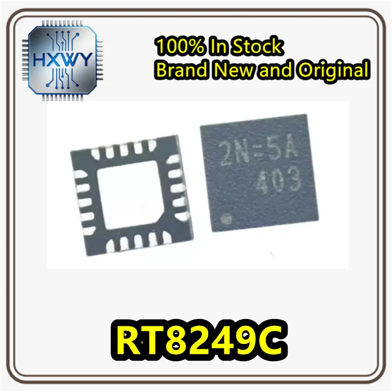 (5/20 Pieces) RT8249C RT8249CGQW QFN-20 Dual-channel Synchronous Step-down DC-DC Converter Brand New Original Stock