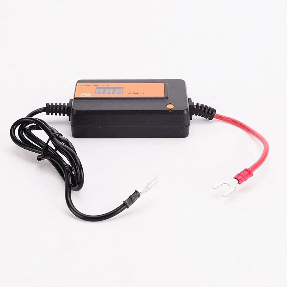 2A Auto Pulse Desulfator for  Lead Acid Batteries 12/24/36/48V Battery Regenerator with U Ring