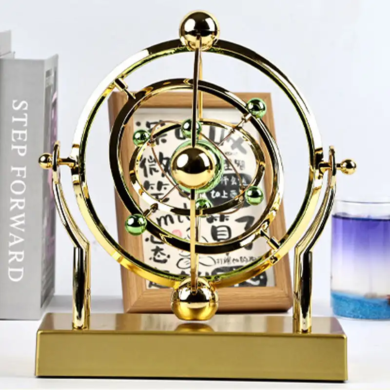 

Celestial Orbit Perpetual Motion Pendulum Rotating Wobbler Earth Desktop Model Creative Home Rotary Decoration Desk Gift
