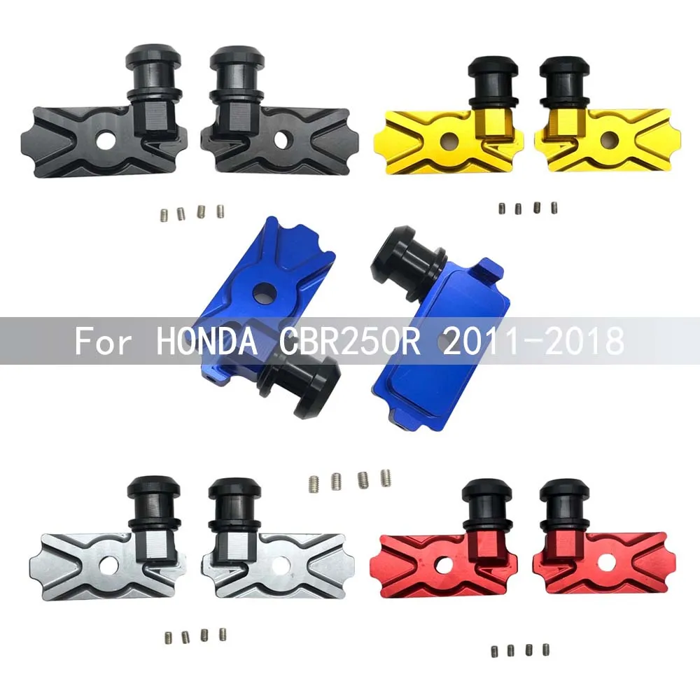 

Block Frame Swingarm Swing Arm Spool Slider Adapters Mounts For Honda CBR250R CBR 250R CBR-250R 2018 2017 2016 2015 2014-2011