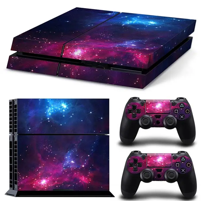 The vast starry sky Console Sticker Wrap Controller Dustproof Vinyl Cover Decal Protective for Case for Shell for PS4