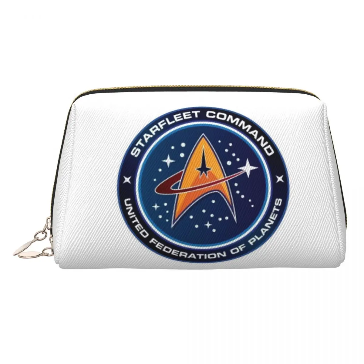 Star Treks Science Fiction TV Series Women Cosmetic Bag Travel Makeup Organizer Pouch Toiletry Storage Dopp Kit Box