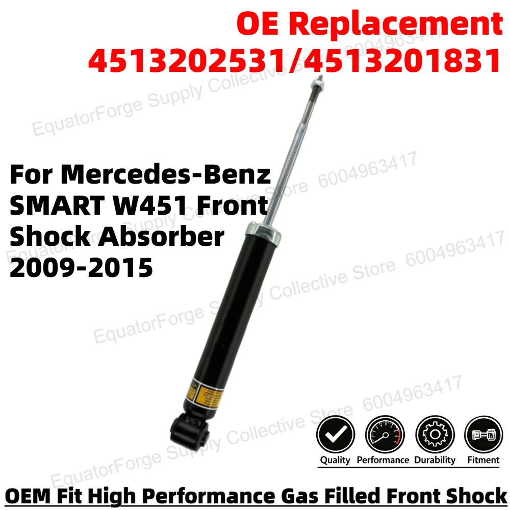 Direct Fit High Stability Premium Durable Rear Shock Absorber for Mercedes-Benz Smart W451 OE Number 4513202331/4513201731