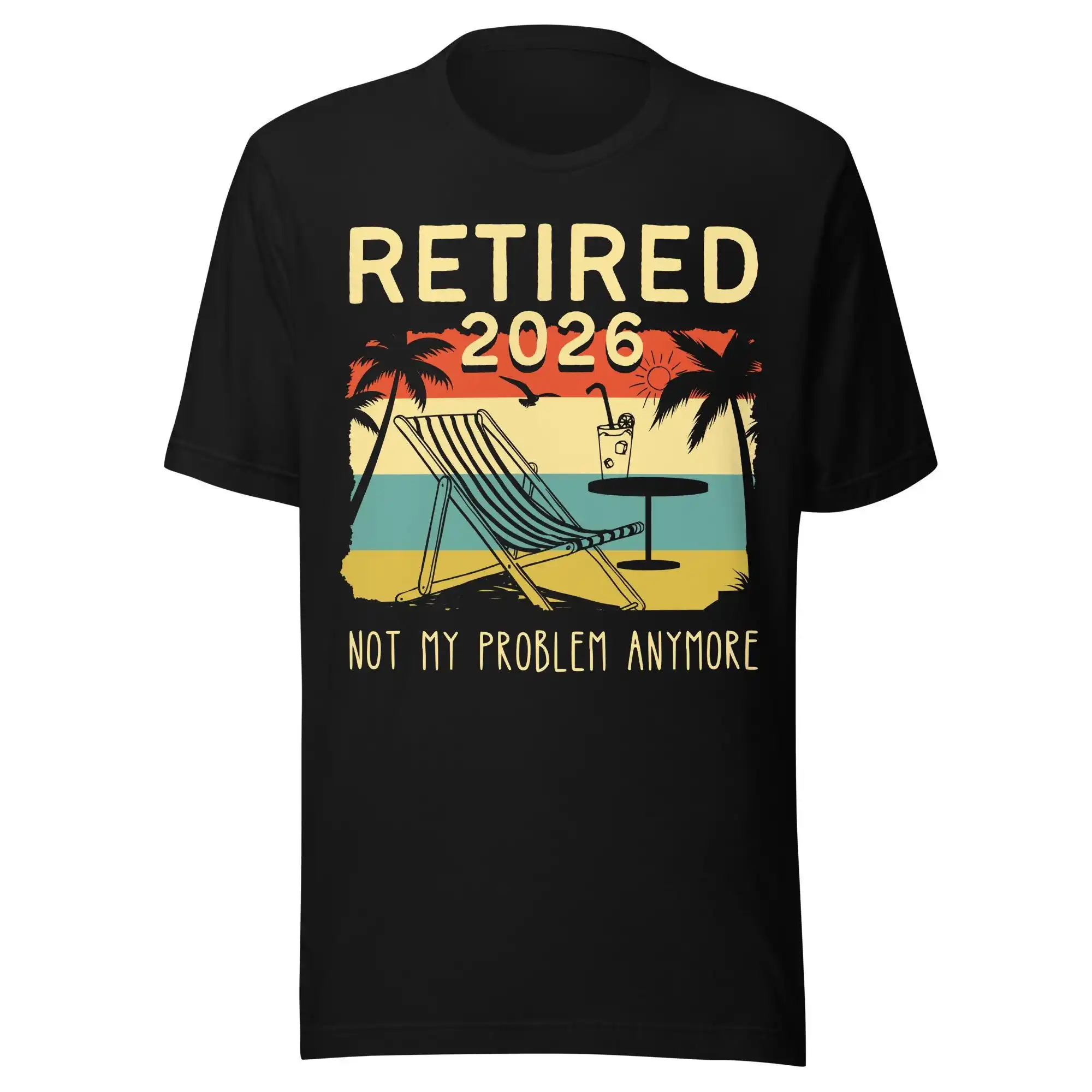 2026 Fashion Casual Beach Relaxation Style Loose T-Shirt: Men's and Women's Universal Shirt - Retirement Gift