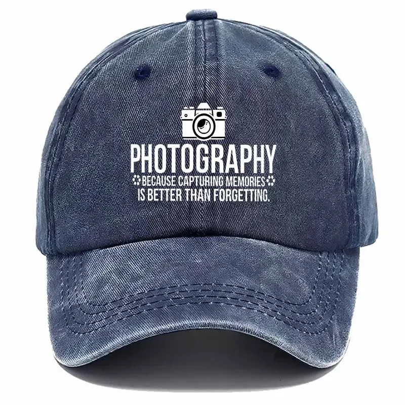 Photography Baseball Cap With White Camera Design - Lightweight Breathable Hat For Travel, Outdoor Photography, And Enthusiasts