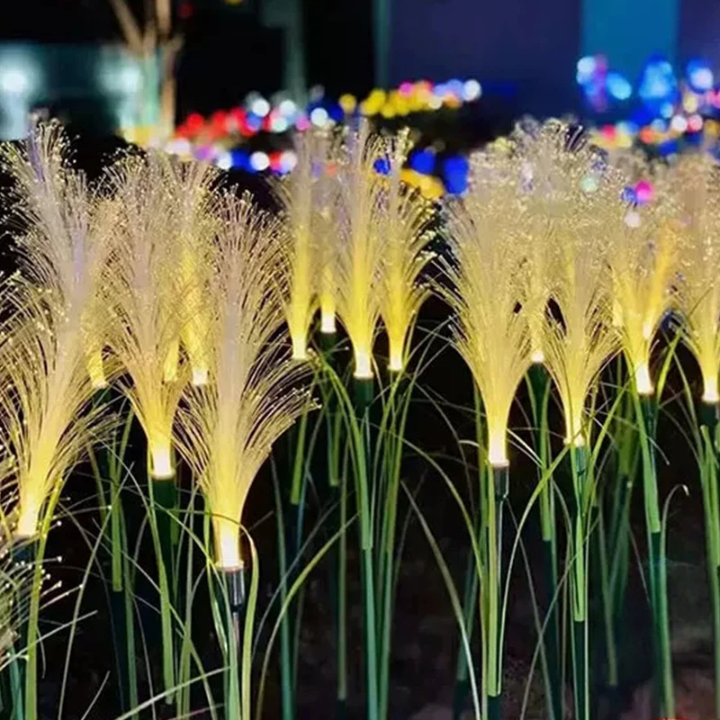 Nueva lámpara LED Solar de caña creativa para exteriores, impermeable, patio, jardín, balcón, decoración de césped, accesorio de iluminación de ambiente