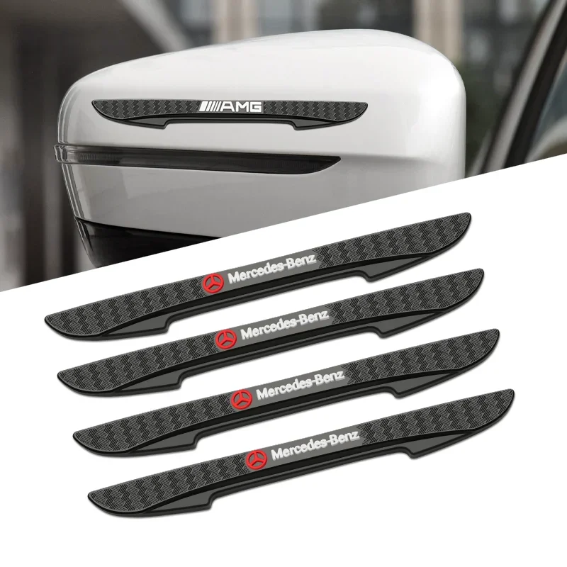 

4pcs Rubber Car Door Edge Guard Anti-Collision Strip Stickers For Mercedes Benz AMG W203 W206 W220 W205 W211 W212 Accessories