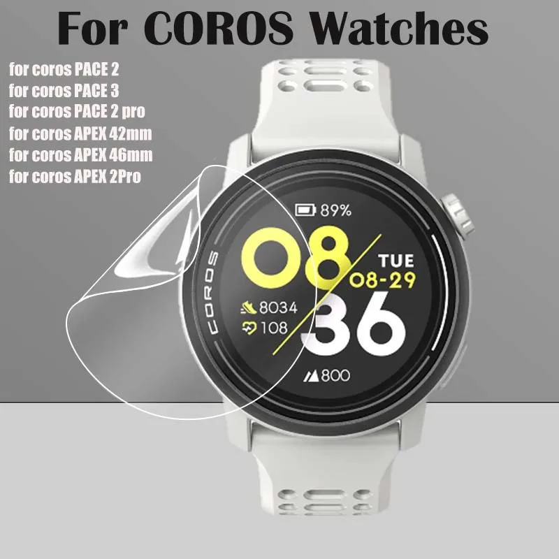 Film Hidrogel HD Jernih untuk Jam Tangan Coros PACE 3/2 APEX 2pro Apex2 Pro Jam Tangan Pintar Aksesori Film Hidrogel Pelindung