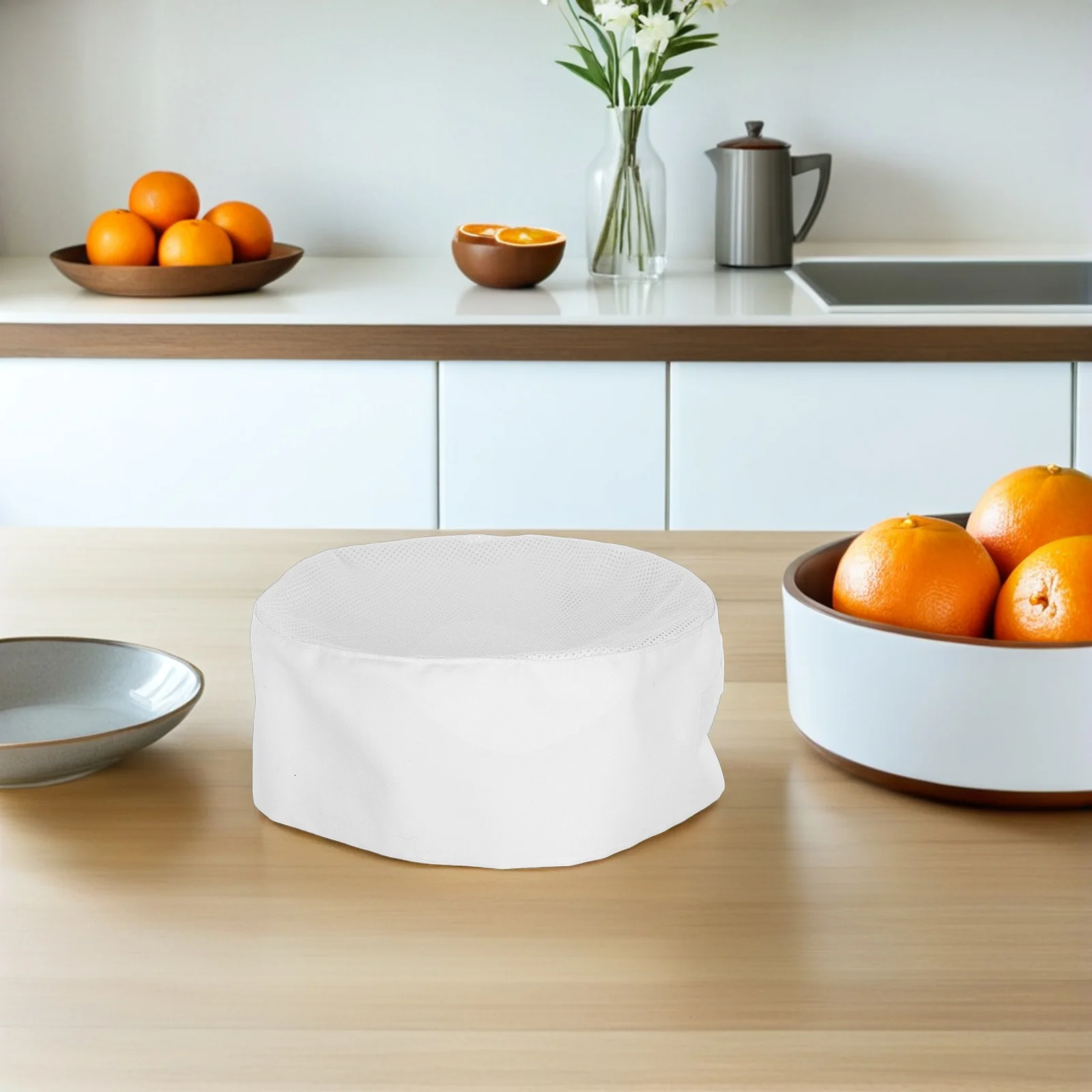 Witte koksmuts volwassen one size verstelbare ademende mesh top koken werkhoed voor bakkers catering scholen professionals