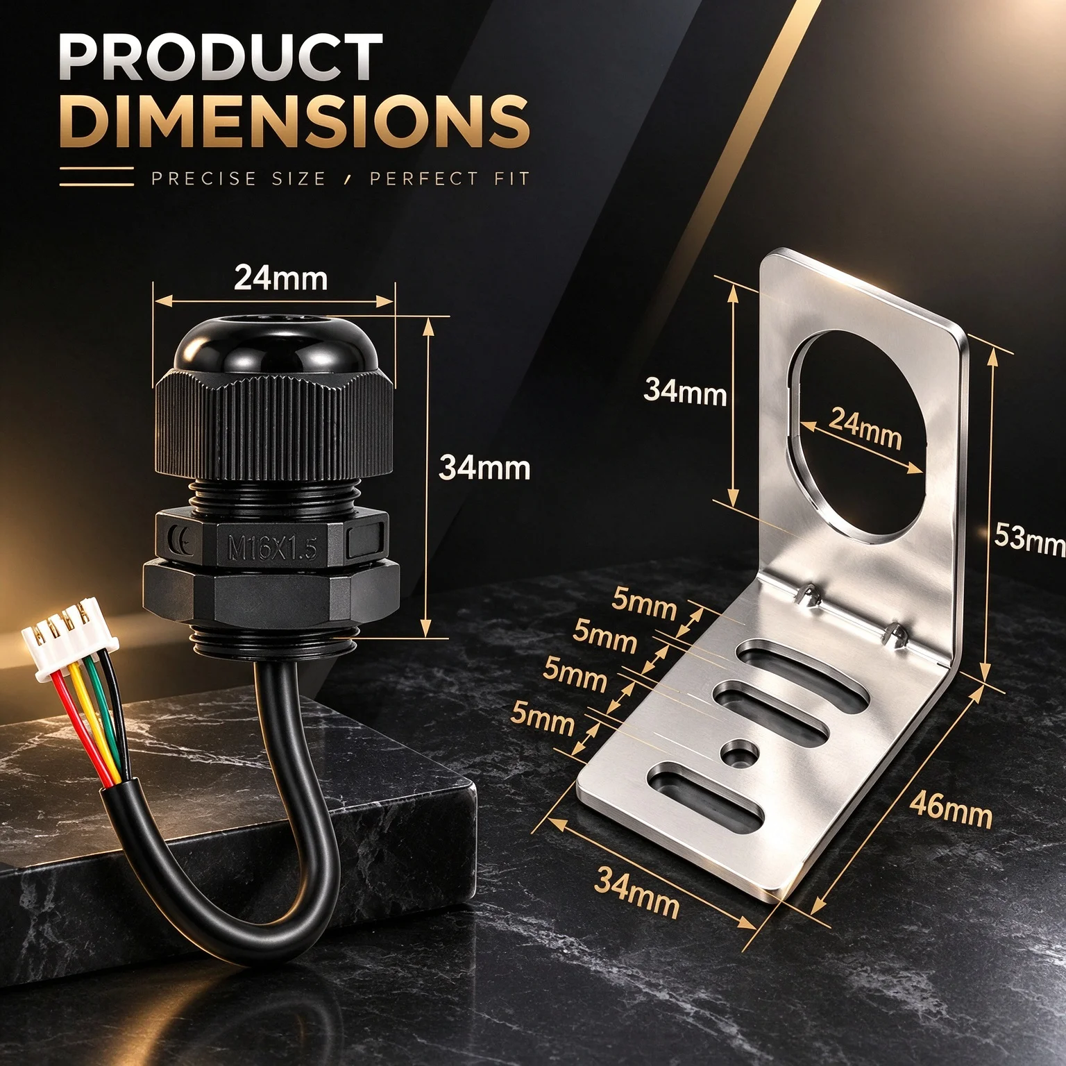 B-LUX-V24 B-LUX-V26 Waterproof Illuminance Sensor Module 0-65535 LUX IP68 3.3V-5V Light Acquisition Illuminometer XH2.54-4P