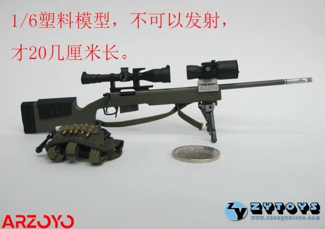 In Stock ZYTOYS ZY8024 1/6 Scale M40A5 USMC Sniper Rifle Model Plastic Soldier Gun Weapon Scene Fit 12'' Action Figure Body Doll