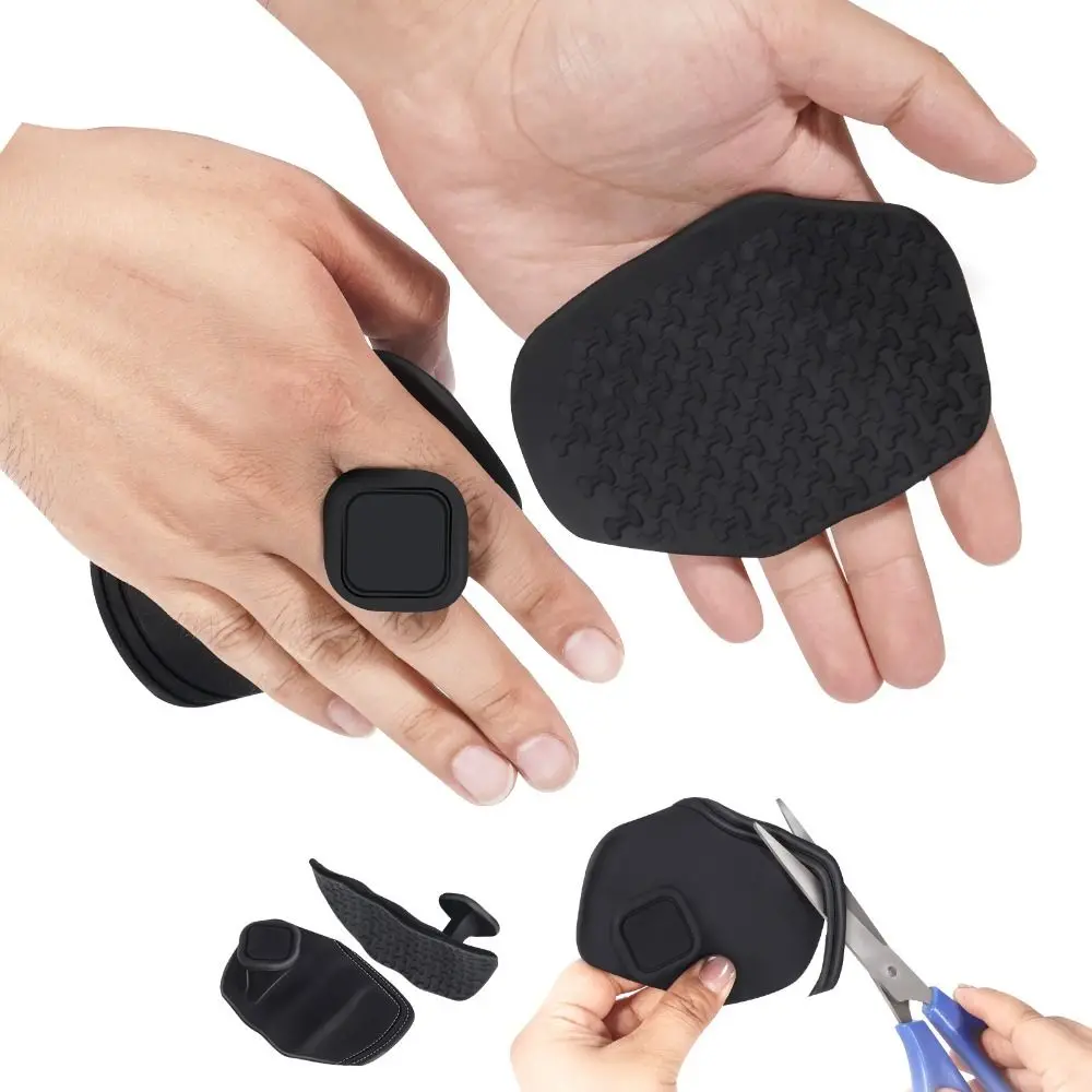 

1 Pair Ergonomic Weight Lifting Grips Elastic Honeycomb-shaped Workout Gym Gloves Soft Anti-friction Silicone Palm Grips