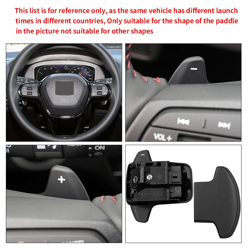 Car Steering Wheel Shift Paddle For Honda 2022-up Civic FE 2023 Accord 11th CR-V Step WGN Acura Integra Alloy Shifter Paddles