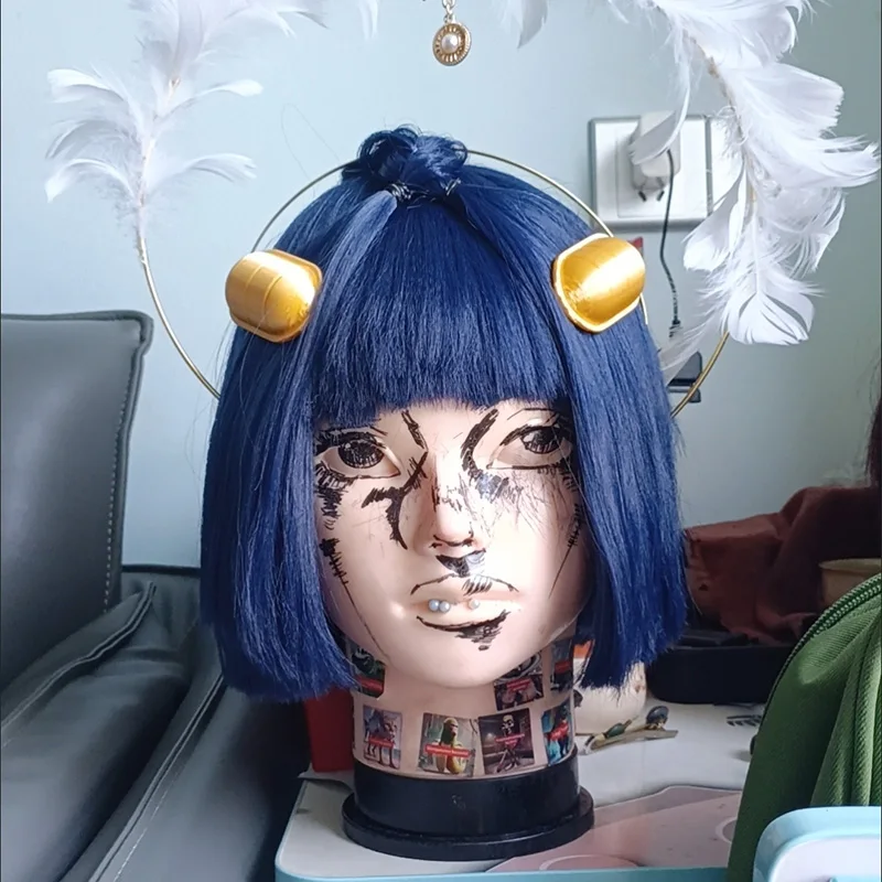 

Golden Wind Bruno Bucciarati Cosplay Headwear Gold Hairpins Bobby Pin Cosplay Props Handmade