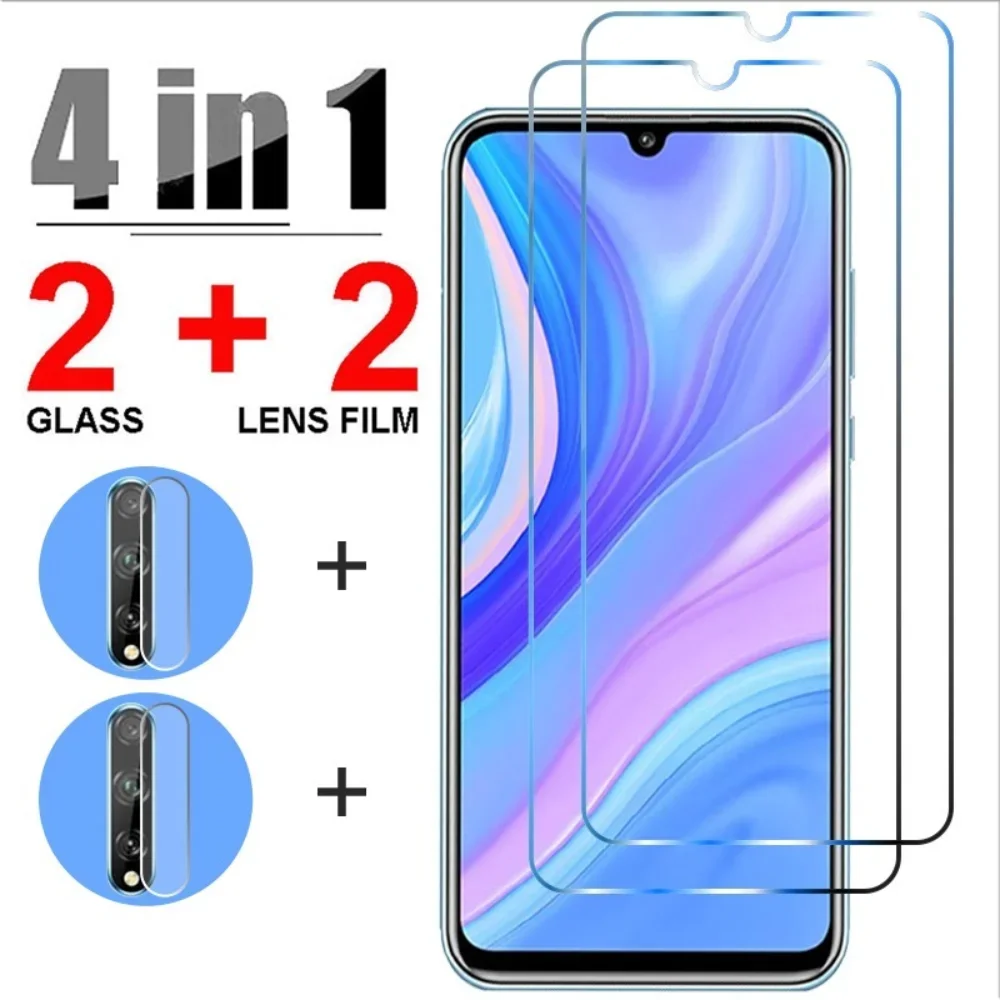 4 IN 1 Tempered Glass for Huawei P20 P30 P40 Lite Pro 5G E Screen Protector for Huawei P Smart 2021 Z Mate 20 30 10 Lite Glass