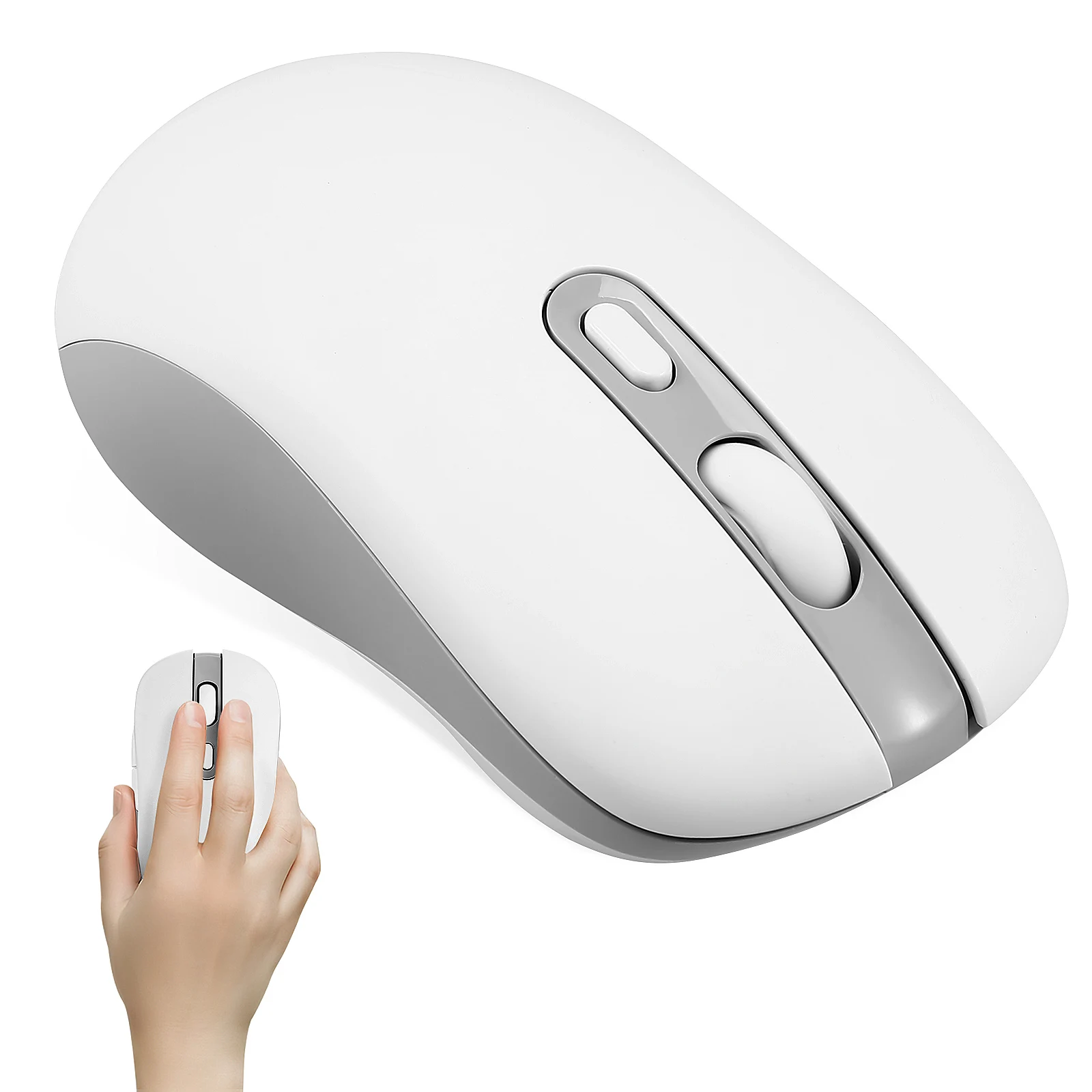 

Wireless Optical Rechargeable Portable Computer Mice Adjustable DPI Wireless Mouse Gaming Laptop Receiver