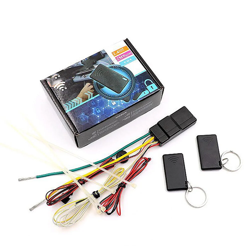 2.4G RFID Immobilizer Wireless Engine Lock Car Alarm System Anti-Hijacking Intelligent Circuit Cut Off Auto Unlock Device