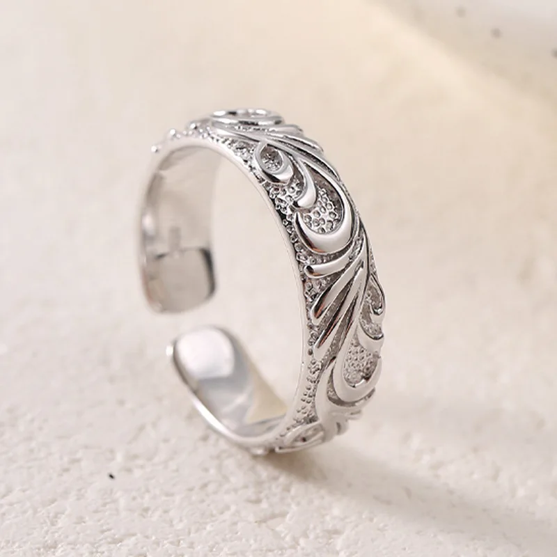 New fashion stainless steel Decorative men and women Rings Vintage party Jewelr image 5