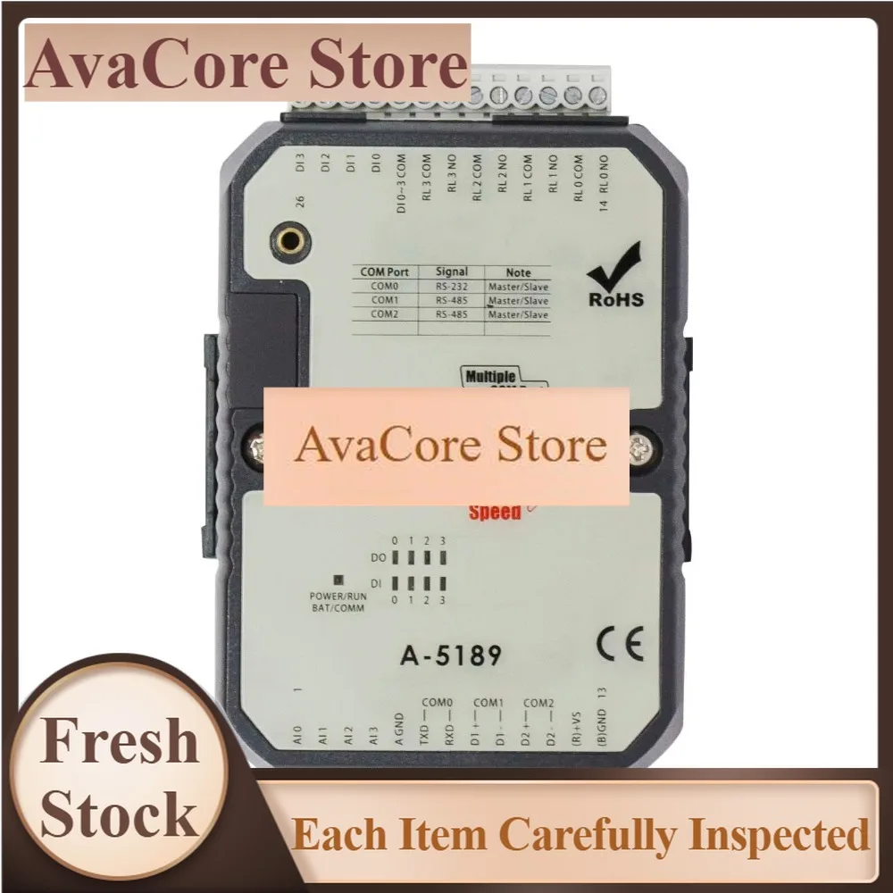 AvaCoreMini PLC Controller With 4DI 4DO(relay) 4AI(0-10V) RS-485 Port Comm Modbus RTU Protocol (A-5189)*
