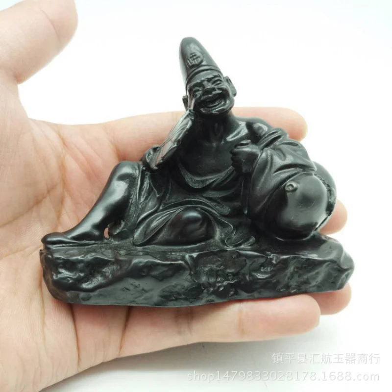 

Copper ornaments Holding Gourd Living Buddha Jigong Statue Craft Copper Statue Decorative Items