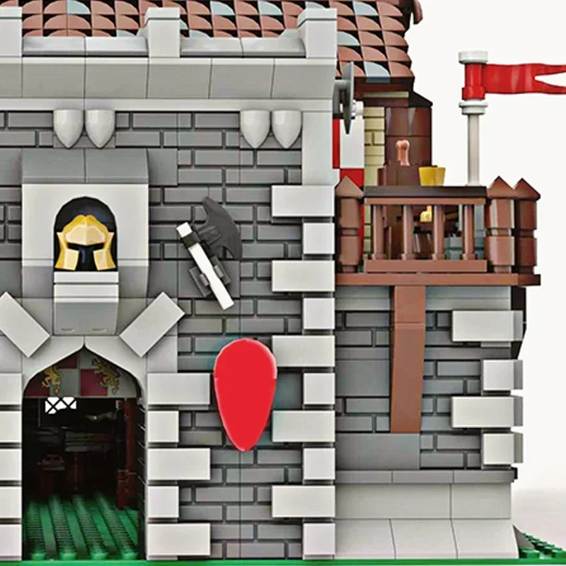 Gioco militare fortezza modello Moc Building Bricks Castle Barrack Technology blocchi modulari regali giocattoli di natale set fai da te assemblaggio