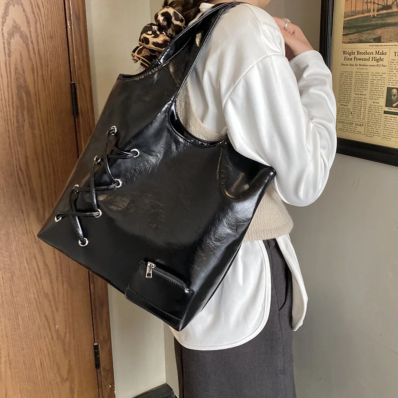 

2025 Autumn Winter Premium Work Tote, Soft Leather Multi-functional Crossbody Bag, Spacious Shoulder Purse for Office Daily Use