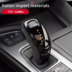 Car Gear Shift Knob Cover Italy Super Suede Auto Interior Decoration Accessories For Cadillac XT4/XT5/XT6/CT5/CT6 2020-UP