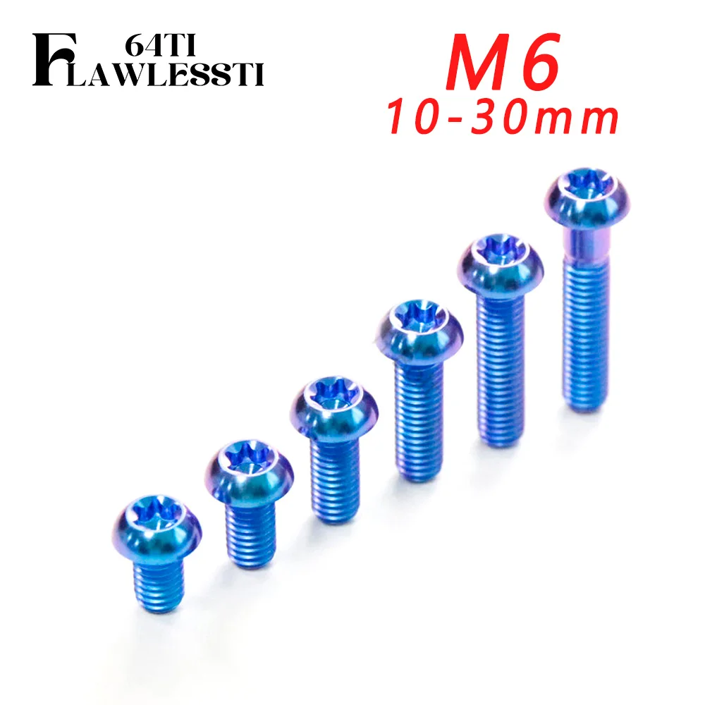 FLAWLESSTI M5x10-25 M6x10-30 Front Brake Disc Bolt Gr5 Titanium Bolts For Honda X-ADV 750