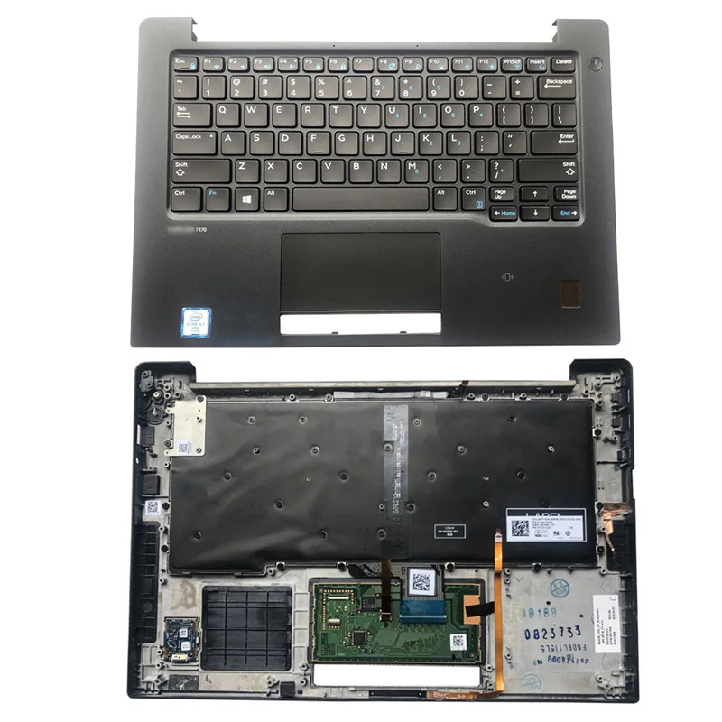 

NEW For DELL Latitude 13 7370 E7370 Series Laptop Palmrest Upper Case US Backlit Keyboard Touchpad 0JTGW5