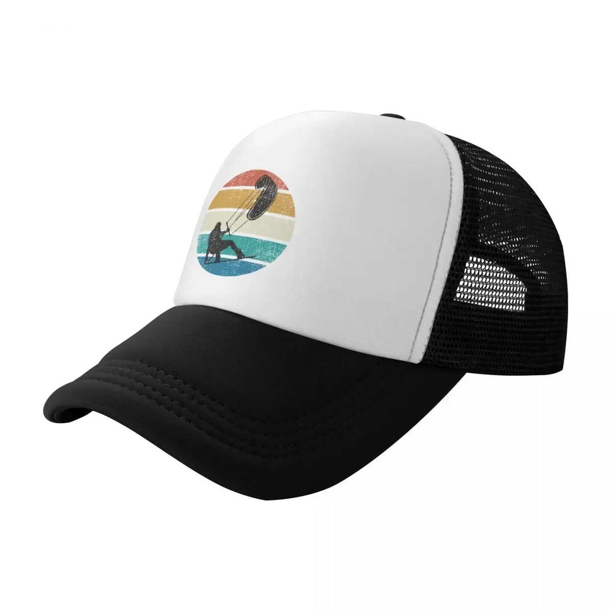 Kiteboarding Kiteboarder Kiteboard Silhouette No Text Baseball Cap tea Hat New Hat birthday Men Caps Women's