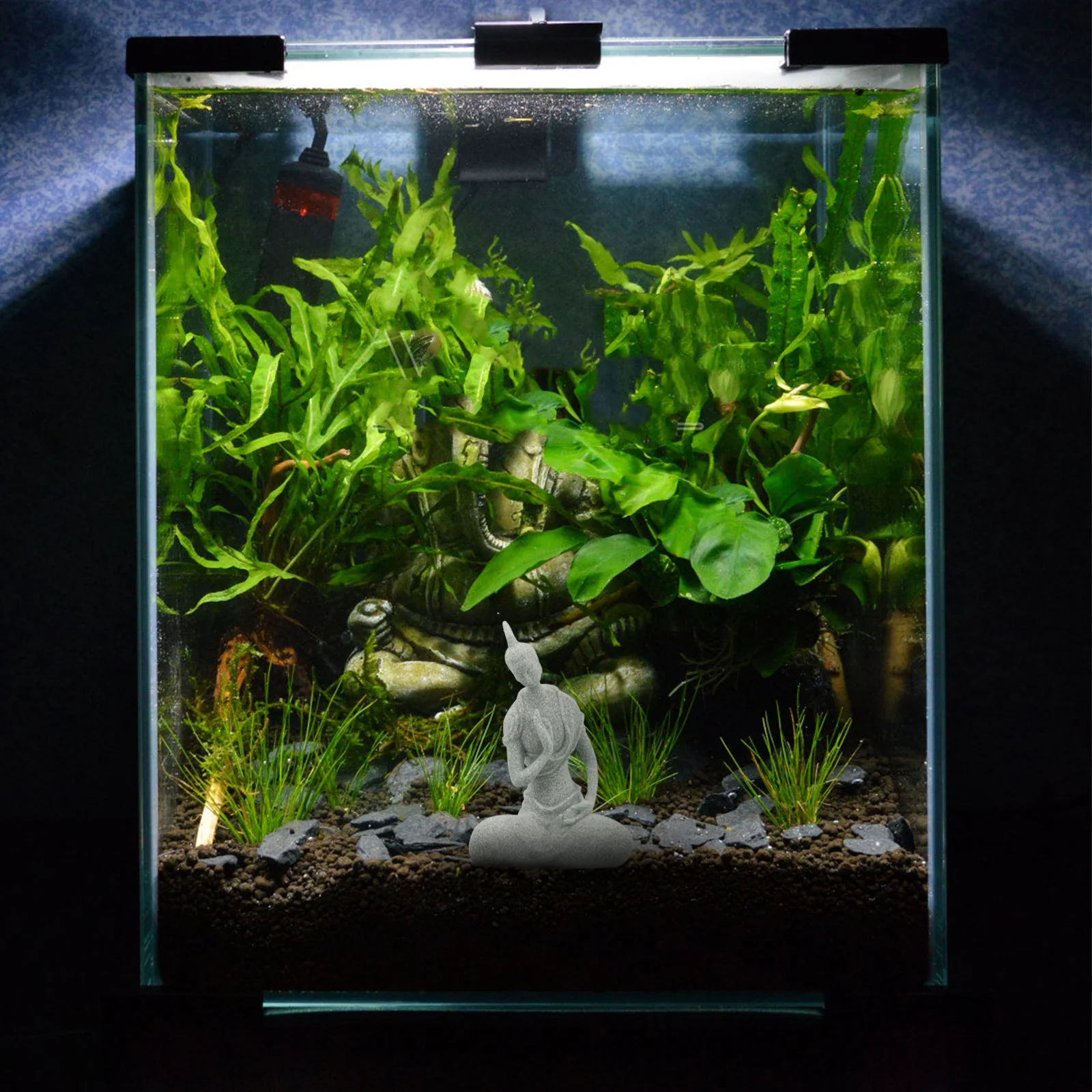 

Aquarium Buddha Statue Small Fish Tank Buddha Decoration Underwater Landscape Decorative Sculpture Aquarium Decor