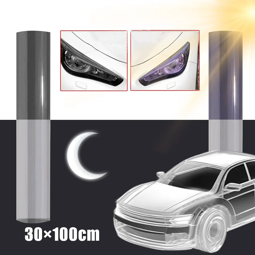 

1Roll Universal PPF Paint Protection Photochromic Film UV Color Change Headlight Protection Film Self-healing Anti-scratch Film