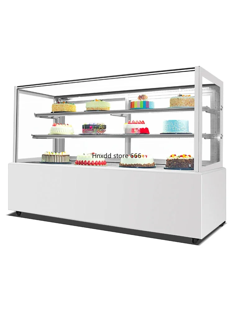 Cake Counter Refrigerated Display Cabinet Mousse Fruit Cooked Food Fresh Cabinet Water Bar Commercial Pastry Dessert