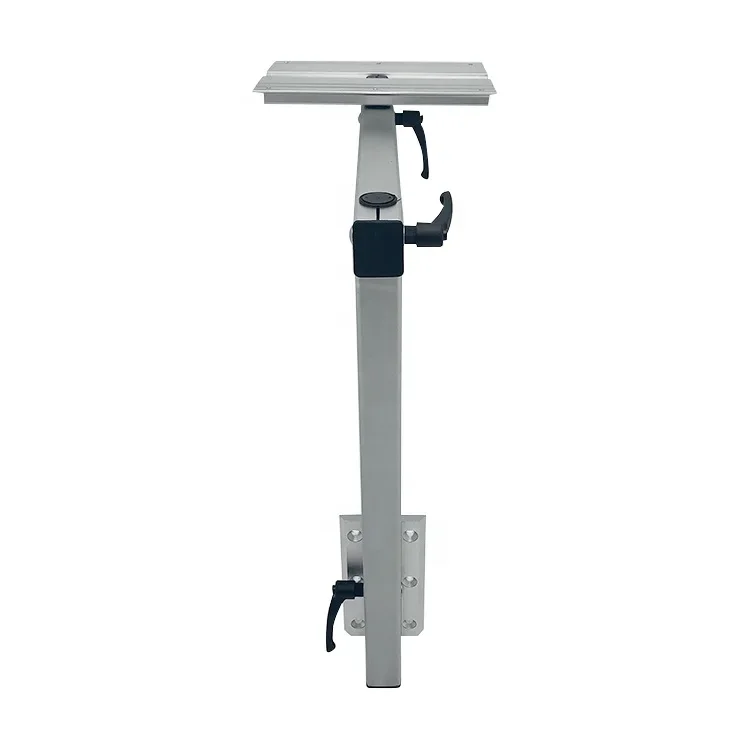 Aluminum height adjustable lifting steel circular table legs for marine yachts and RVs