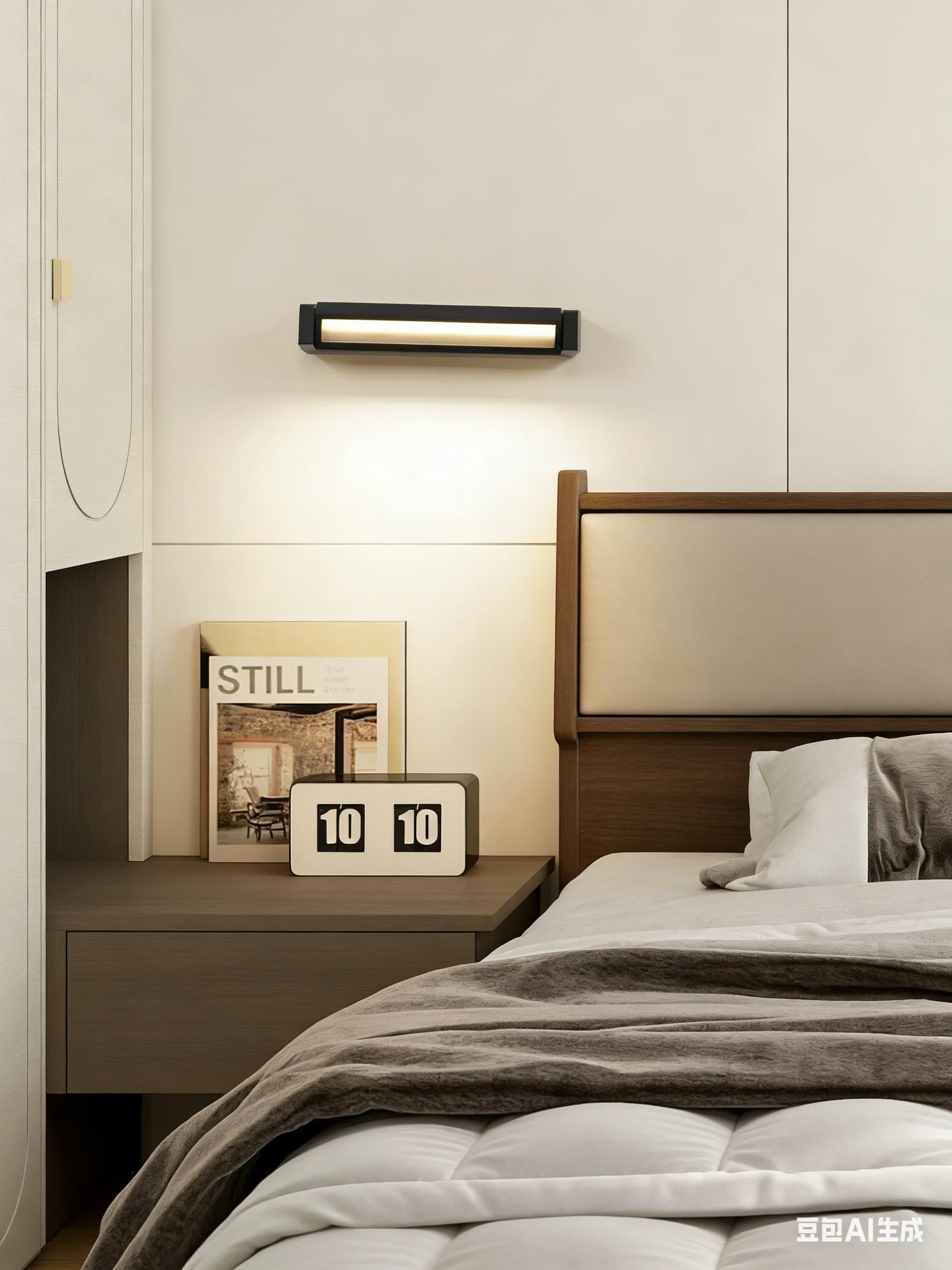 Wodoodporna zewnętrzna lampa ścienna LED IP65, obrotowa długa listwa świetlna, regulowany aluminiowy kinkiet do willi, ogrodu, patio, sklepu. — 2