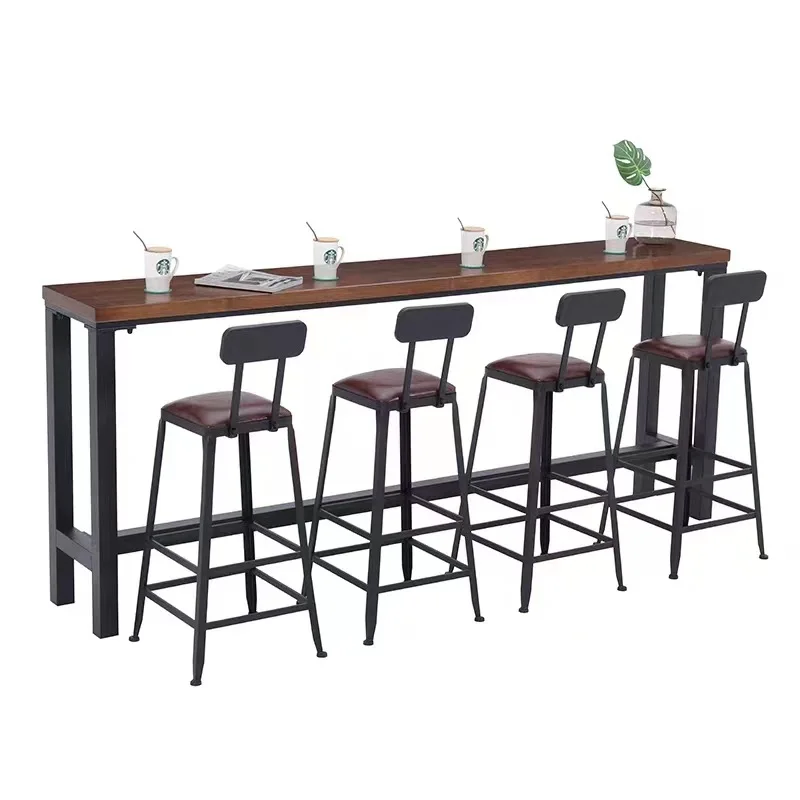 Taburetes altos de hierro forjado, silla de Bar, accesorios de bancos de desayuno, taburetes de lujo