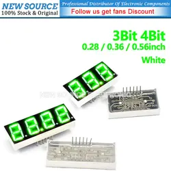 5pcs Green LED Digits Display 0.28inch 0.36inch 0.56inch 3bit 4Bit Cathode Anode 7-Segment Display Tube Light LED digital tube