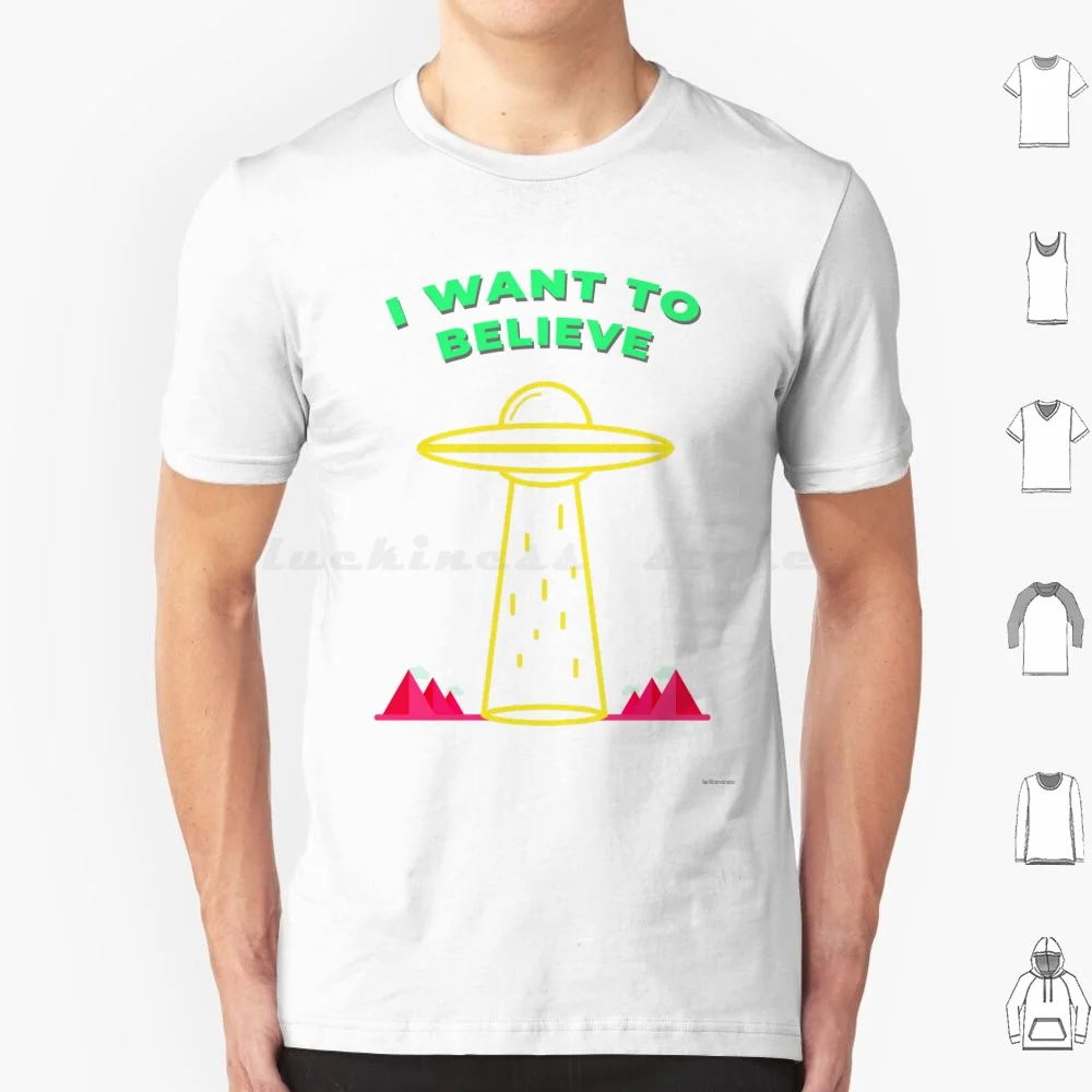 I Want To Believe T Shirt Big Size 100% Cotton X Files Ufo Space The X Files I Want To Believe Mulder Scully Dana Scully Fox