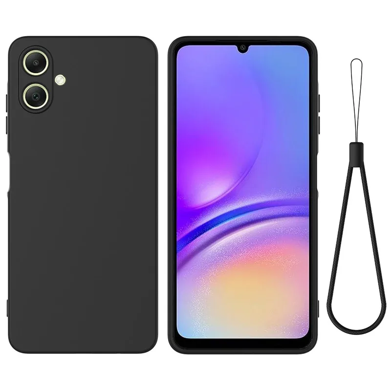 For Samsung Galaxy A06 4G Case ELVEV Good Quality Cute Liquid Silicone Protective Phone Cover with A Velvet Layer inside