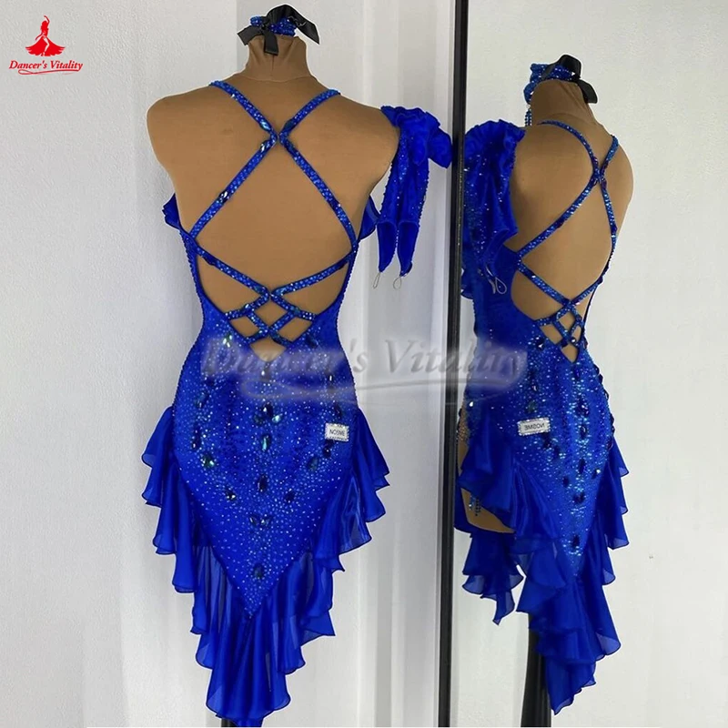 เต้นรําละตินเด็กและวัยรุ่น Art Examination ชุดผู้ใหญ่ Chacha Samba Rumba การประกวดและดําเนินการเสื้อผ้าปรับแต่ง