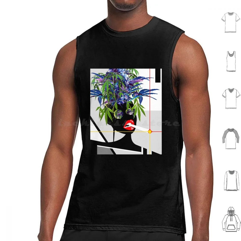 Camisetas sin mangas con cabeza de olla, chaleco sin mangas, Cbd, aceite, cura, medicina, salud, bien ser, Weed Stoner, articulaciones, Blunt Bongs Thc Hippy