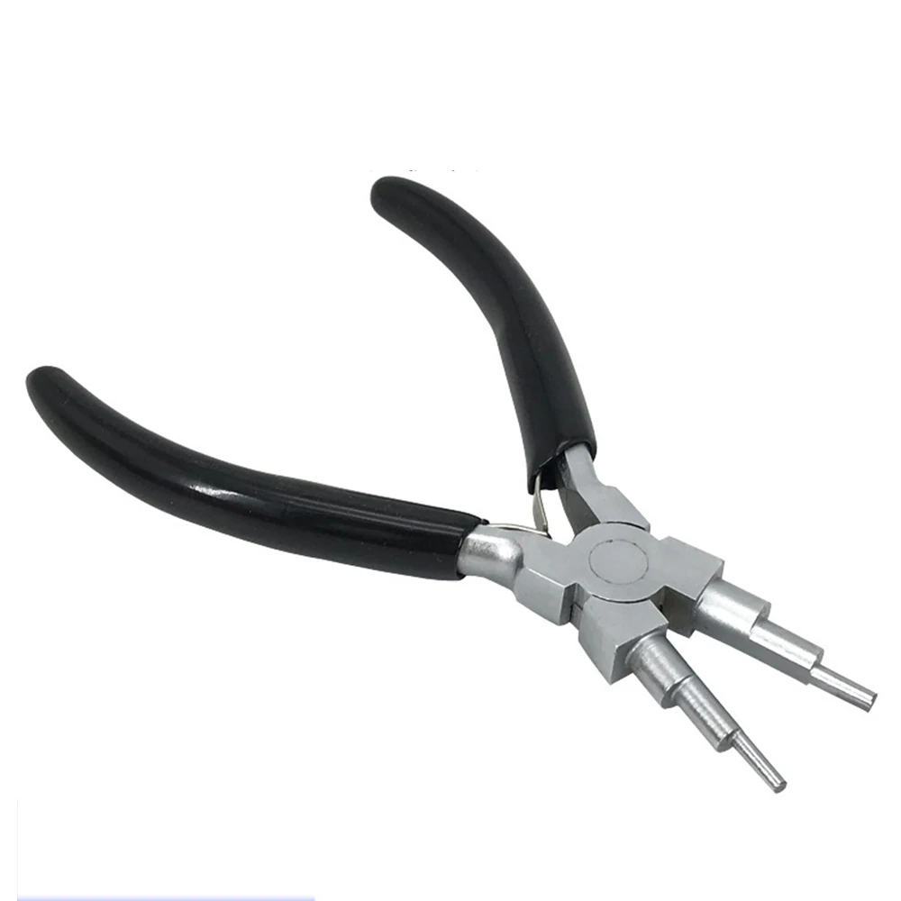 

1PCS Carbon Steel Round Nose Black Rubber Wire Round Plier for Jewelry Earring Findings Fittings DIY Making