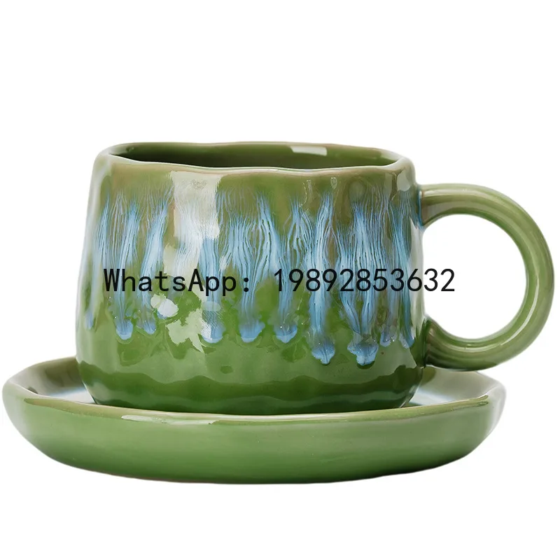 

DSA kiln changing mug vintage ceramic office coffee mug large capacity stoneware water mug for home use
